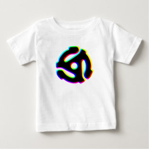 T-shirt met 45 rpm-recordadapter Baby