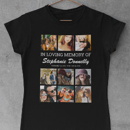T-shirt met 9 foto's ter nagedachtenis
