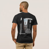 T-shirt met aangepaste achterkantdruk moderne stad (Achterkant volledig)