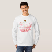T-shirt met aangepaste Bijbeltekst sjabloon (Voorkant volledig)