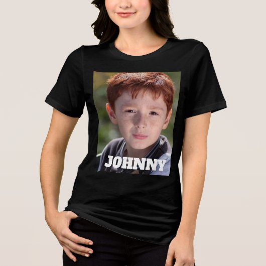 T-SHIRT MET AANGEPASTE FOTO (Voorkant)