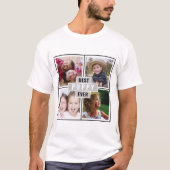 T-shirt met aangepaste foto collage van de beste p (Voorkant)