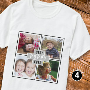 T-shirt met aangepaste foto collage van de beste p