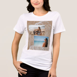 T-shirt met aangepaste fotocollage Strandvakanti