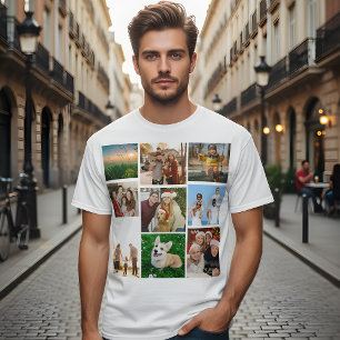 T-shirt met aangepaste fotocollage, T-shirt met 9