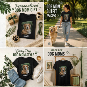 T-shirt met aangepaste huisdierfoto en naam