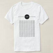 T-Shirt met aangepaste logotekst