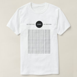 T-Shirt met aangepaste logotekst
