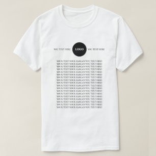 T-Shirt met aangepaste logotekst