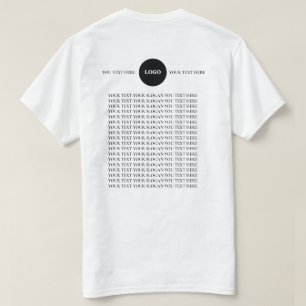 T-shirt met aangepaste logotekst