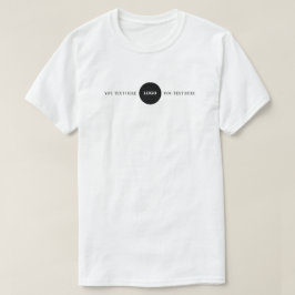 T-shirt met aangepaste logotekst voor bedrijven