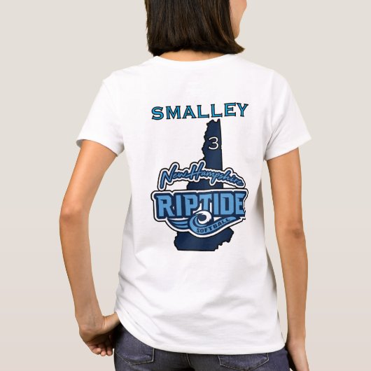 T-shirt met aangepaste naam en nummer (Achterkant)