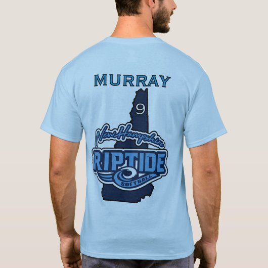 T-shirt met aangepaste naam en nummer (Achterkant)