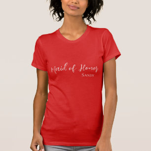 T-Shirt met aangepaste naam voor Maid of Honor