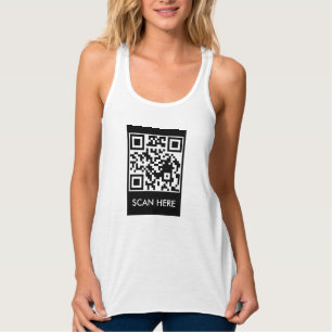 T-shirt met aangepaste QR-code Scan Me
