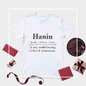 T-shirt met aangepaste woordenboekaanduiding