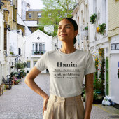 T-shirt met aangepaste woordenboekaanduiding