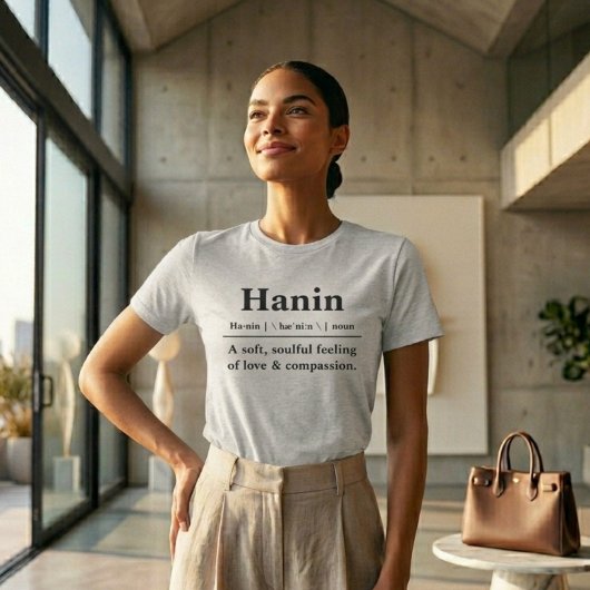 T-shirt met aangepaste woordenboekaanduiding
