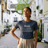 T-shirt met aangepaste woordenboekaanduiding