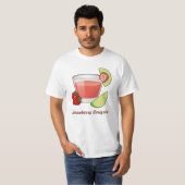 T-shirt met aardbei Daiquiri (Voorkant volledig)