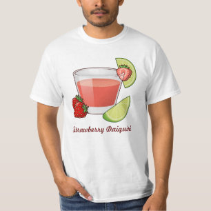 T-shirt met aardbei Daiquiri