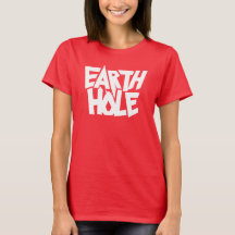 T-shirt met aardgat kleur