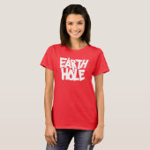 T-shirt met aardgat kleur (Voorkant volledig)