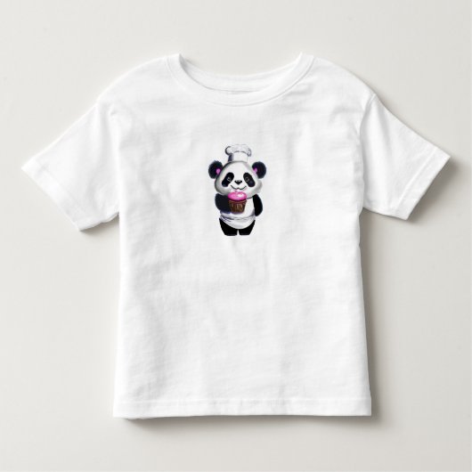 T-shirt met Aardige Panda Beer (Voorkant)
