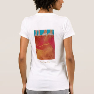 T-shirt met Aboriginal-afdruk van het land