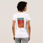 T-shirt met Aboriginal-afdruk van het land (Achterkant volledig)