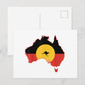 T-shirt met Aboriginal-vlag Australië Vlag Cadeau  Feestdagenkaart (Voorkant / Achterkant)