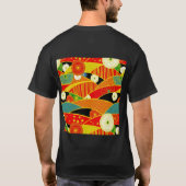T-shirt met abstract magisch landschap (Achterkant)