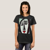 T-shirt met abstracte kunst (Voorkant volledig)