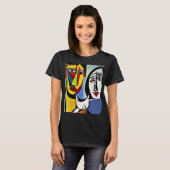 T-shirt met abstracte kunst (Voorkant volledig)
