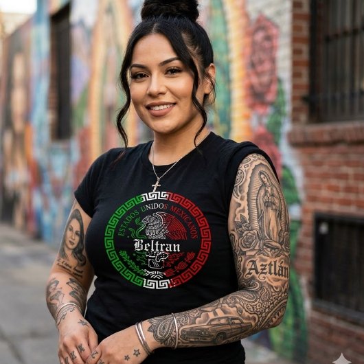 T-shirt met achternaam Beltran
