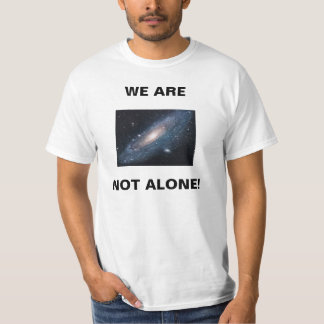 T-shirt met afbeelding met sterrenstelsel met woor