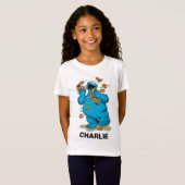 T-shirt met afbeelding van Cookie Monster en de te (Voorkant volledig)