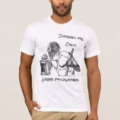 T-shirt met afbeelding van de filosoof Diogenes (Voorkant)
