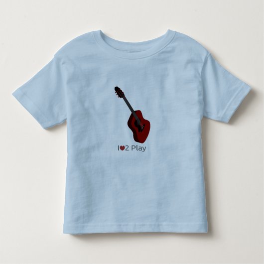 T-shirt met afbeelding van een elektrische gitaar (Voorkant)
