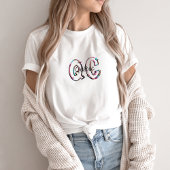 T-shirt met afkorting QC - Quebec