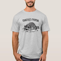 T-Shirt met afvaletende panda