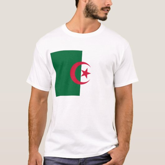 T-Shirt met Algerijnse vlag (Voorkant)