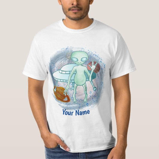 T-shirt met Alien Invasie (Voorkant)
