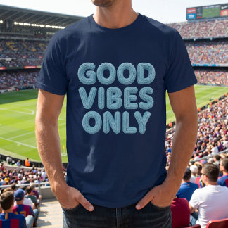 T-shirt met alleen goede vibes