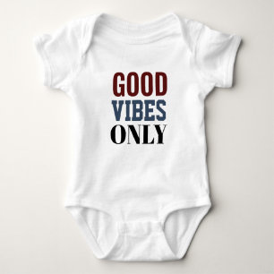 T-shirt met alleen goede vibes