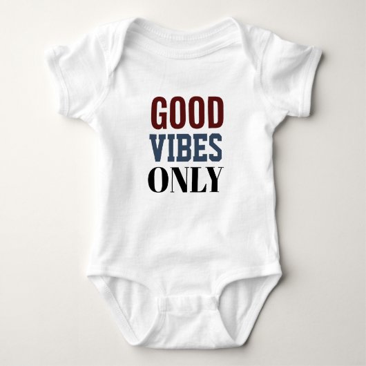 T-shirt met alleen goede vibes (Voorkant)