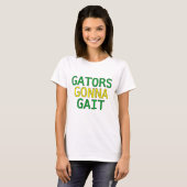 T-shirt met Alligator Gaan Grappig Wandelen Meme (Voorkant volledig)