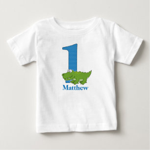 T-shirt met alligator voor 1e verjaardag