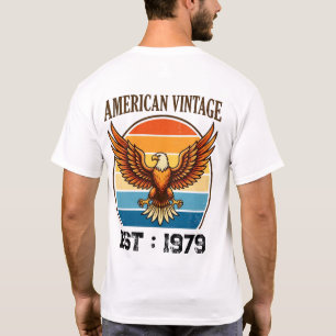 T-shirt met Amerikaanse Vintage Eagle