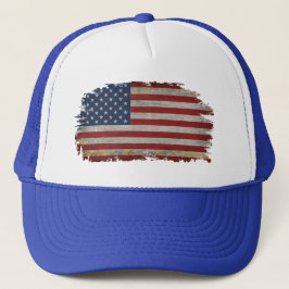 T-Shirt met Amerikaanse vlag en patriottisch cadea Trucker Pet